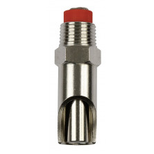 Поилка сосковая из нержавеющей стали 1/2"-1/2", 61мм, толстый ниппель